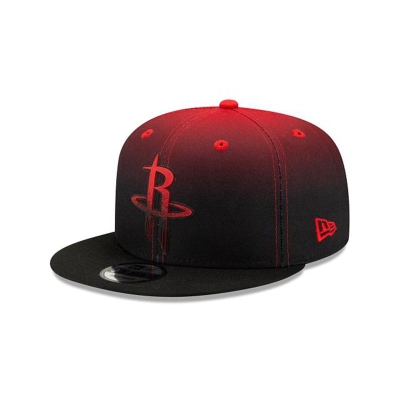 Red Houston Rockets Hat - New Era NBA Back Half 9FIFTY Snapback Caps USA3795486